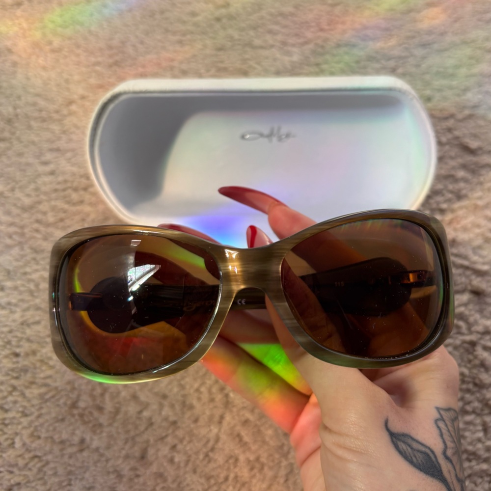 Oakley Dangerous Brown Green Sunglasses Women With Original Case